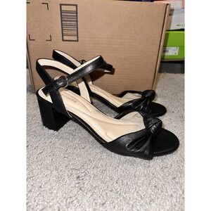 NEW Women's Easy Spirit Danica High Heel Dress Sandals in Black - Size 9W